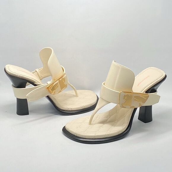 Burberry 100mm Bay leather mules size 36 - Picture 12 of 15